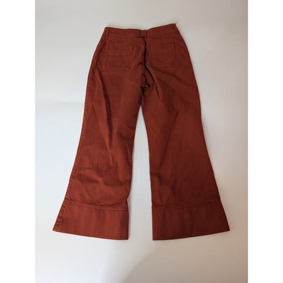 Faherty Uma High Waisted Cropped Pants in Ginger Spice Size 29 - Picture 15 of 16